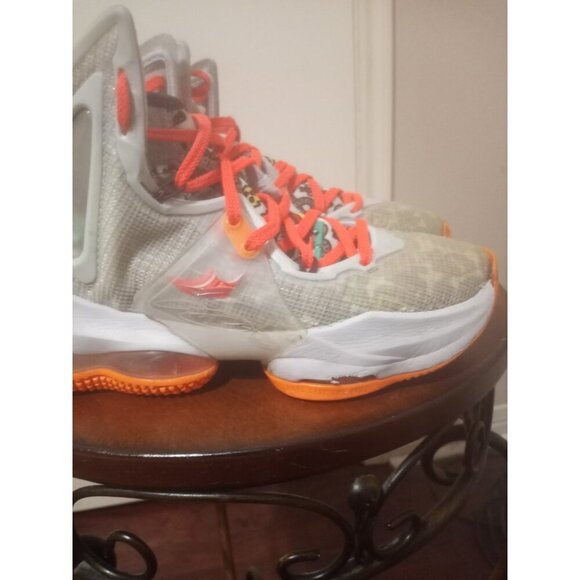 Nike LeBron 19 XIX GS 6Y Fast Food Basketball Shoes Sneakers Orange DD0418-001 - Picture 7 of 16